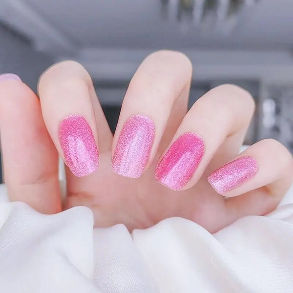 Açık Pembe ve Simli Jel Tırnak, Jel tırnak modelleri, Jel tırnak seti